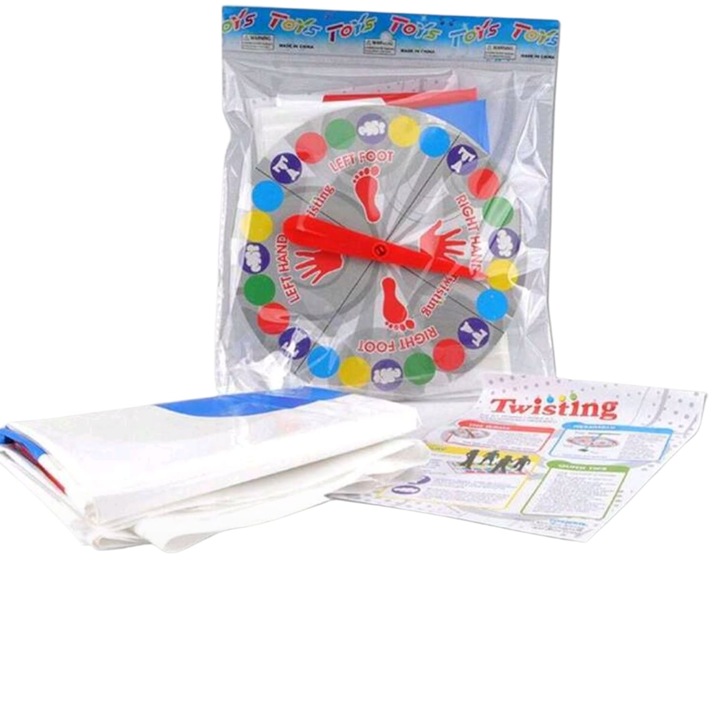 Társasjáték, Twister, gyerekeknek és felnőtteknek, 2-4 játékosnak, 6 éves kortól