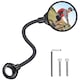 Set 2 oglinzi rotunde pentru bicicleta Edibazzar, diametru 8 cm, brat flexibil 37 cm, montare pe ghidon 22-32 mm