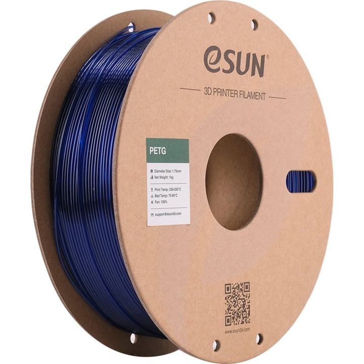 Filament eSUN PETG Blue (albastru)1.75 mm 1 kg
