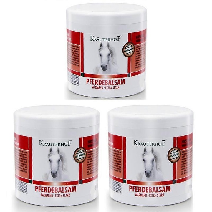 Комплект 3 x крем Балсам за коне, 100g, за мускулни и ставни болки