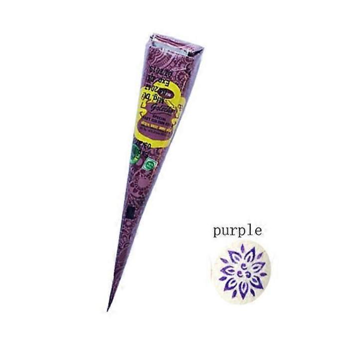 Conuri de henna temporara neagra pentru arta, set de 1 bucata, 14x2.5cm, 25g