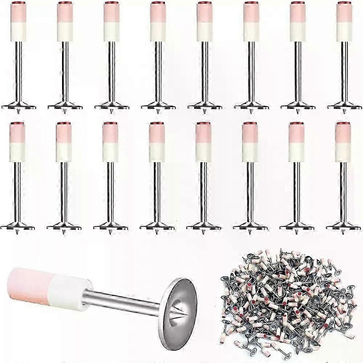 Set 400 cuie din otel 7.3mm pentru pistol pneumatic, pentru ziduri din caramida rosie si beton