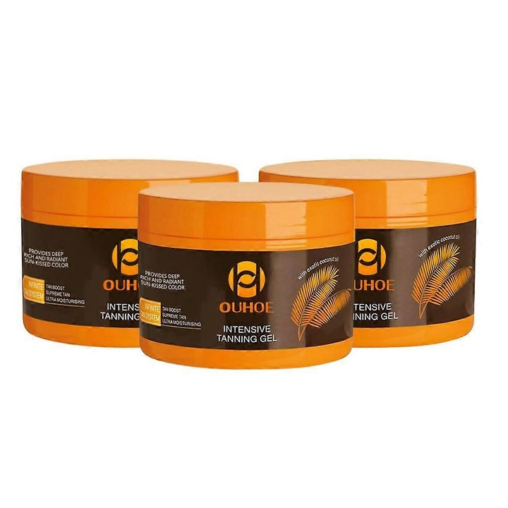 Önbarnító gél, OUHOE, napozás utáni regeneráló, 150g, 7.1x7.1x5.5cm, fekete, 3 db