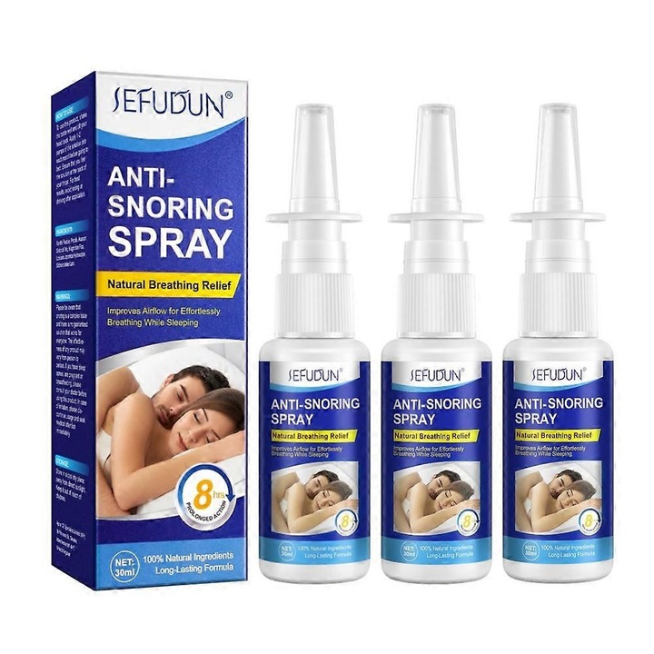 Spray anti-sforait, Sefudun, 50g, albastru, 4.1x3.1x12.4cm, set 3