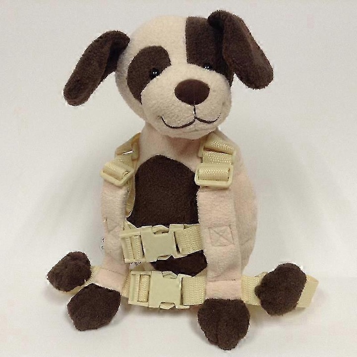 Ham de siguranta pentru copii cu rucsac, design caine galben, capacitate 20kg, 18 luni+