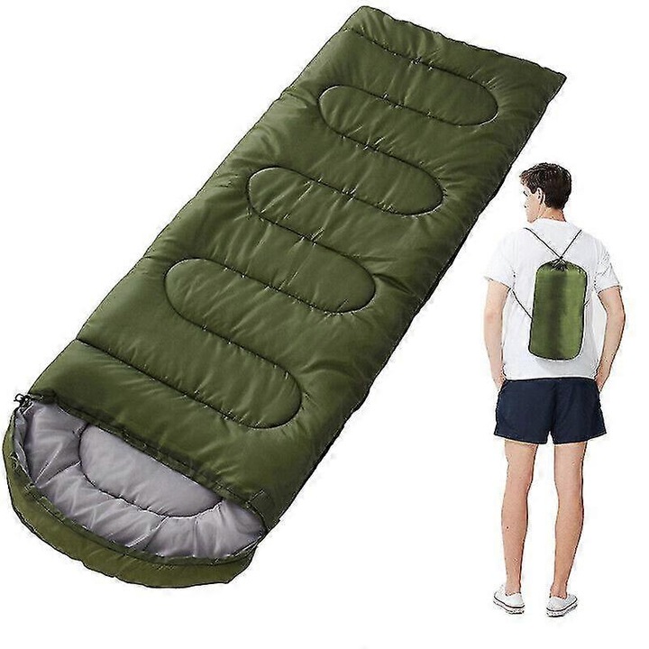 Sac de dormit, Zekai, impermeabil, 180x75cm, albastru