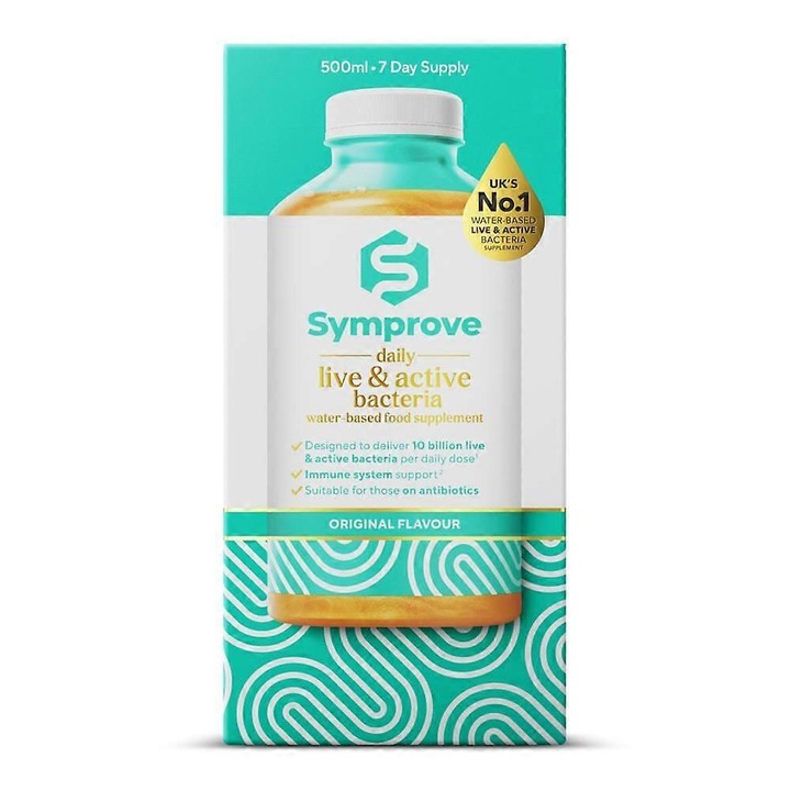Supliment alimentar lichid Symprove Original 500ml, cu bacterii vii, fara lactoza, fara gluten