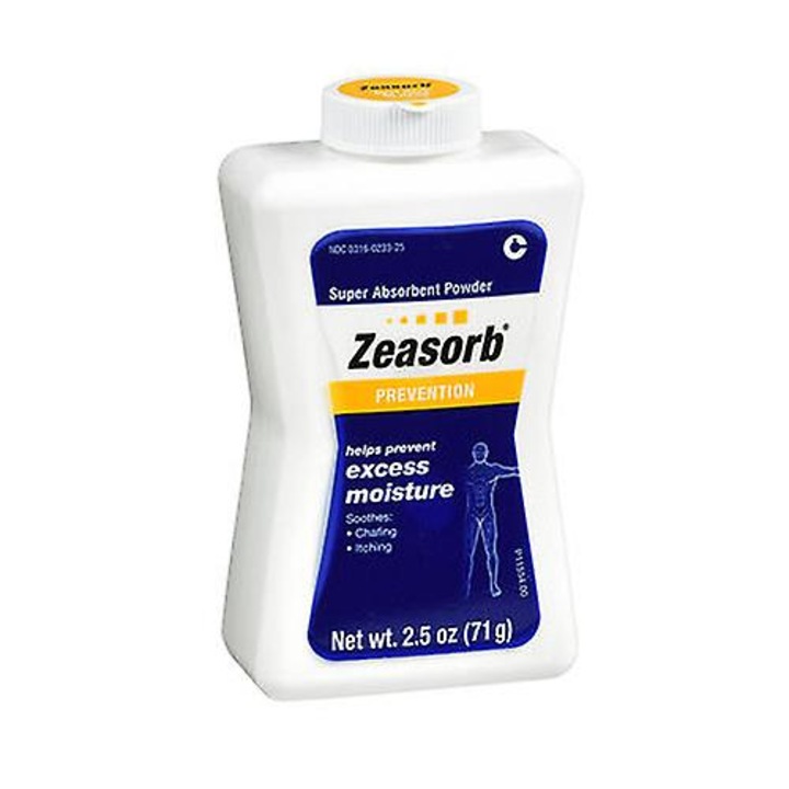 Абсорбираща пудра Zeasorb, 2,5 унции, за комфорт на краката, комплект от 1