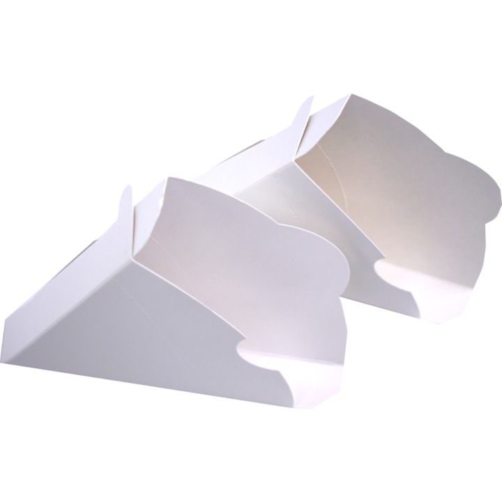 Set 200 buc coltar clatite albe cu clapita de rupere 16.5x16.5x2.5 cm