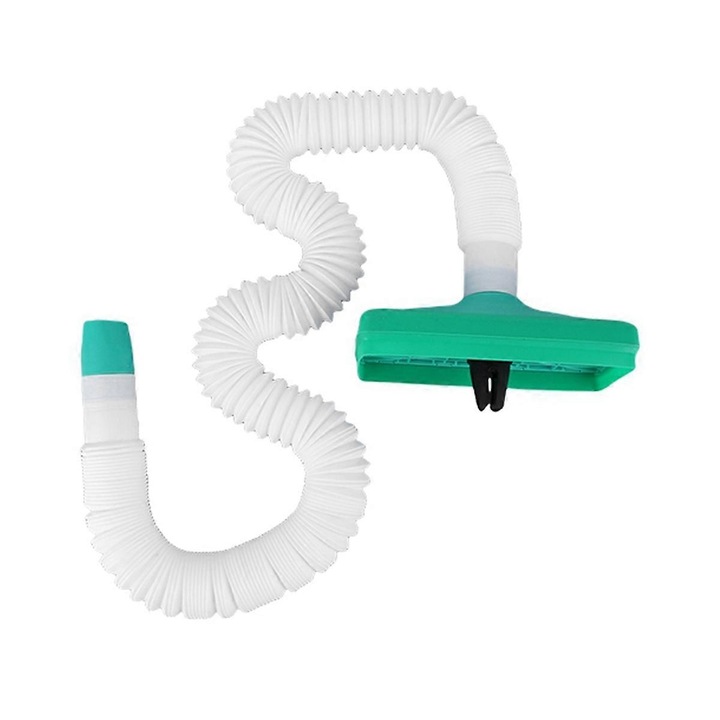 Furtun extensibil pentru aer conditionat auto, alb si verde, 1500mm x 370mm