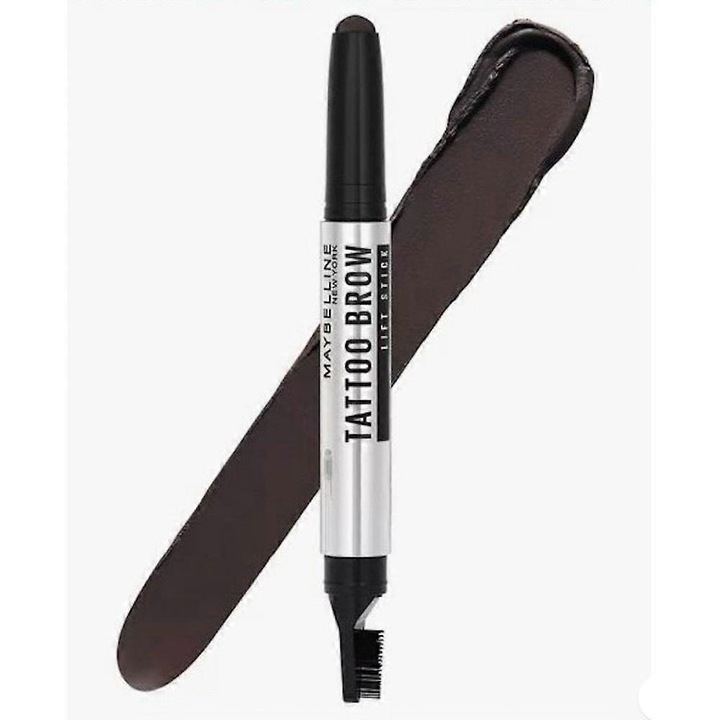 Stick pentru stilizarea sprancenelor, Tattoo Brow Lift, 05 Black Brown, formula de ceara, rezistent la estompare, vegan
