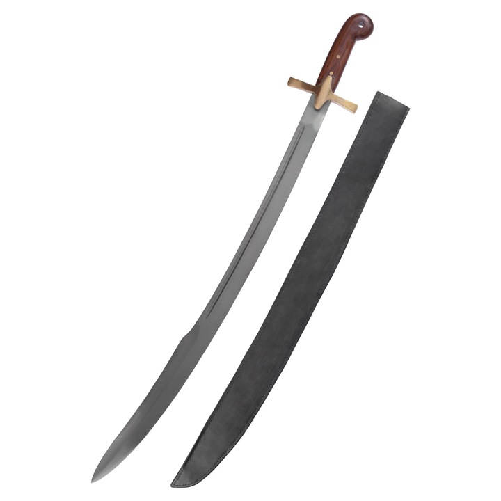 Sabie otomana cu teaca, Battle-Merchant, otel EN45, 97cm, 1210g