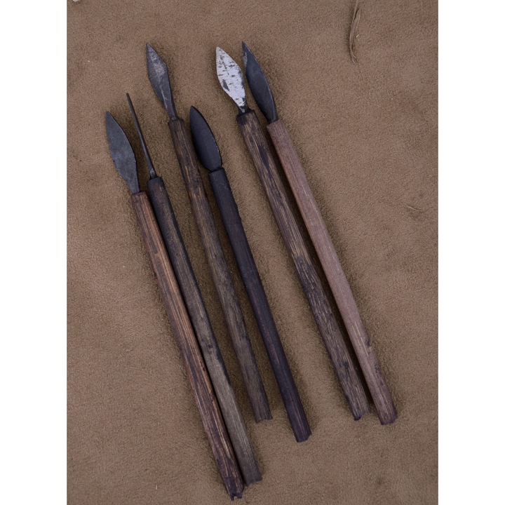 6 Sageti, Battle-Merchant, pentru mini-arbaleta, lemn/otel, 15.5cm