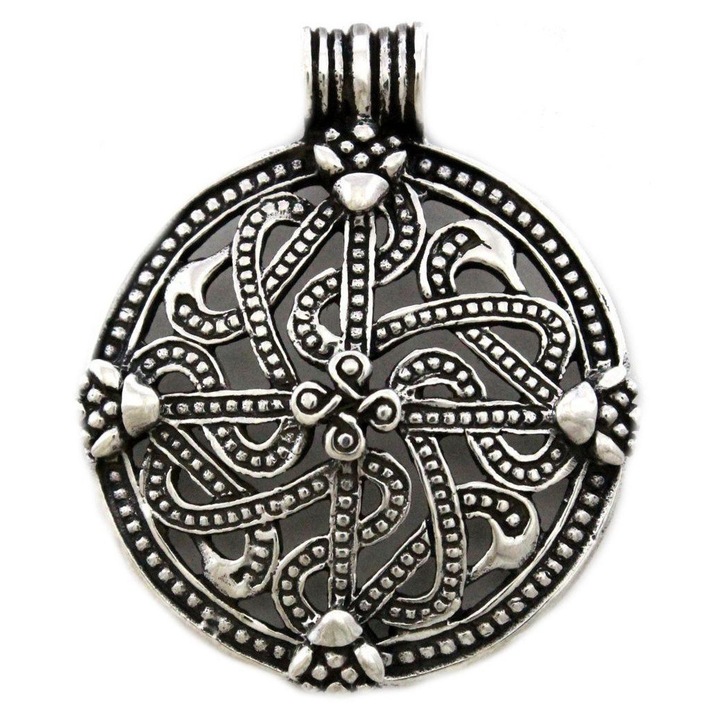 Viking kereszt medál, Battle-Merchant, ezüst, 3.3x2.7cm, 6.5g