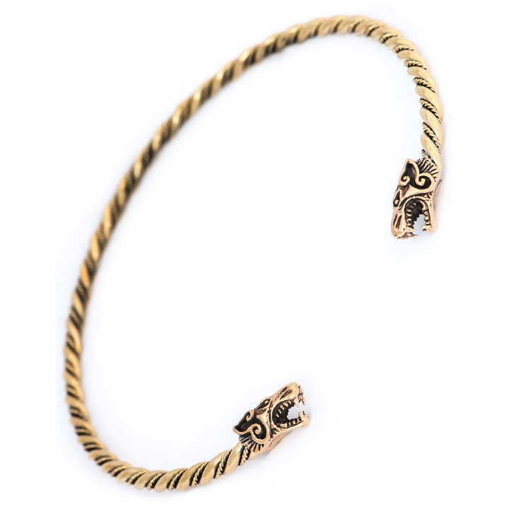 Viking Fenris Nyakperec, bronzból, 15x14cm, állítható