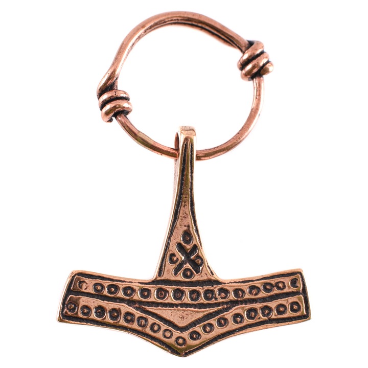 Mjölnir medál, Battle-Merchant, Bronz, 5 x 3.5 cm, Bronz