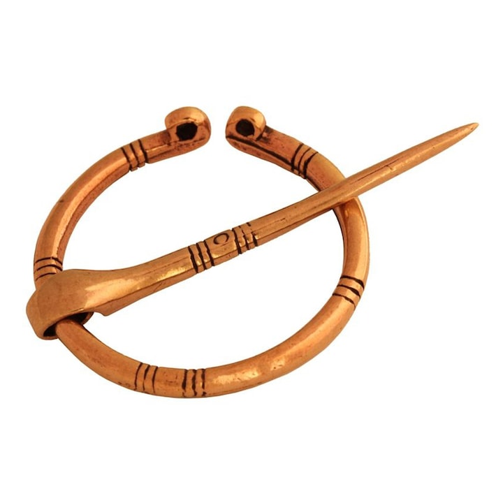 Kis középkori bross Battle-Merchant bronz 2.7x2.7x0.3cm