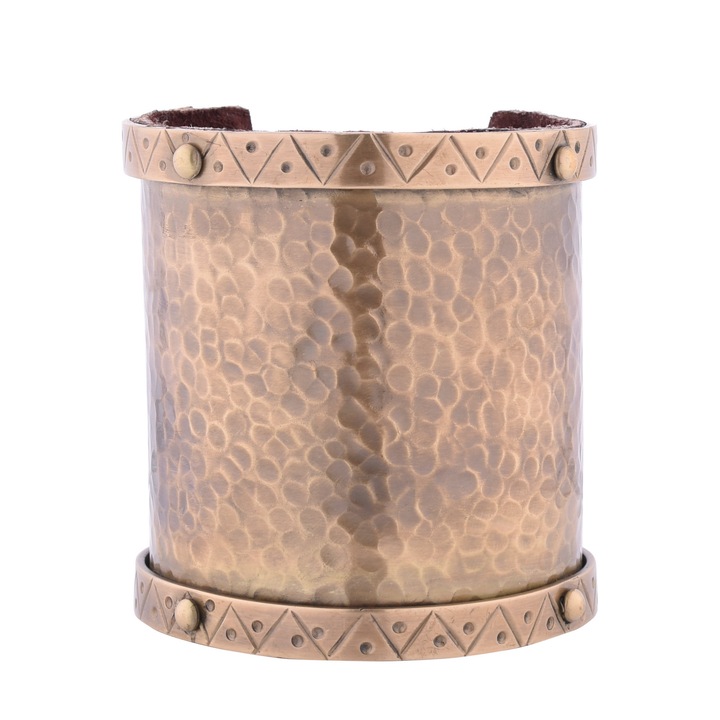 Karkötő, Battle-Merchant, Sárgaréz, Szélesség 9.5 cm, Kerület 20.5 cm, Arany