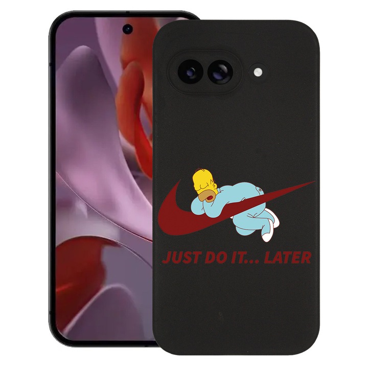 BestCase® Husa Slim Silicon pentru Google Pixel 9a, Just Do It Later Homer Simpson, 1926335 B 1869