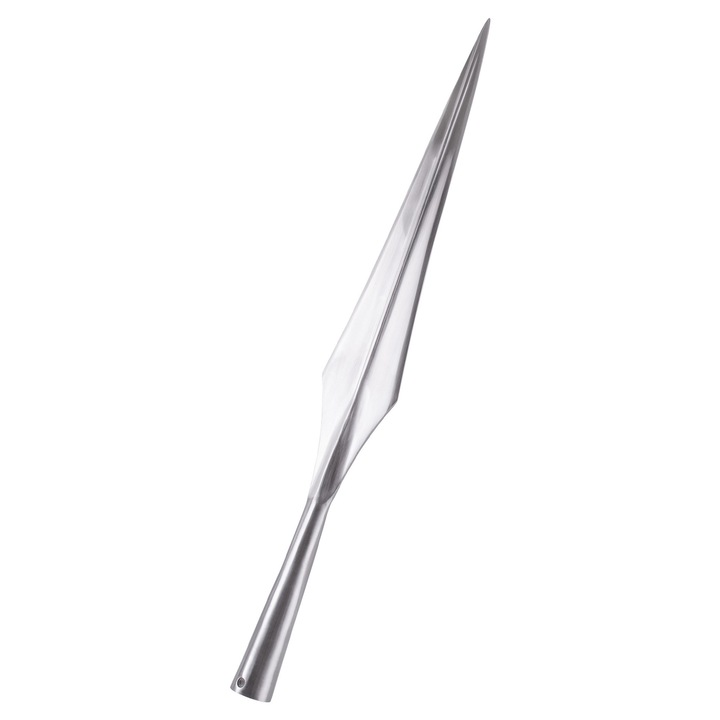 Varf de lance medieval mare, 52 cm, otel carbon EN45, pentru decorare