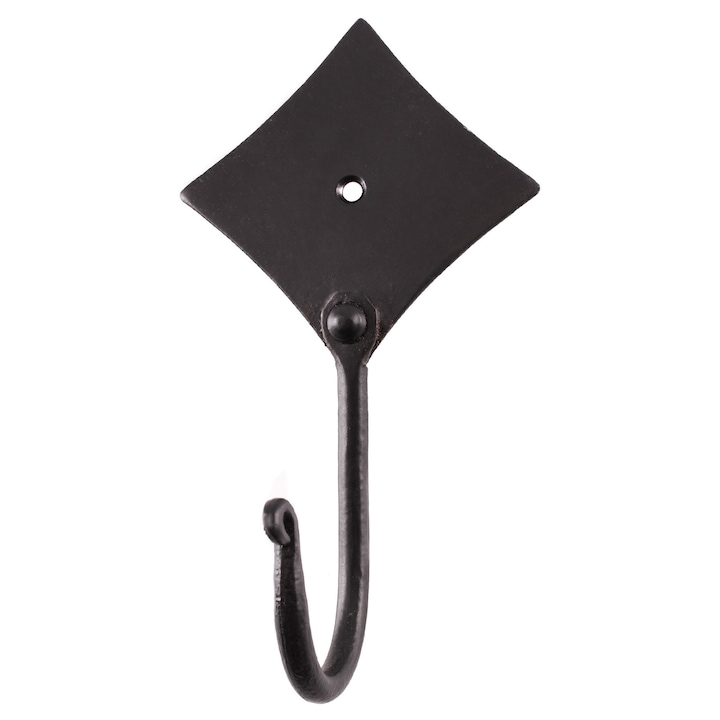 Fogas, Battle-Merchant, Kovácsoltvas, 12 x 8 cm, Fekete