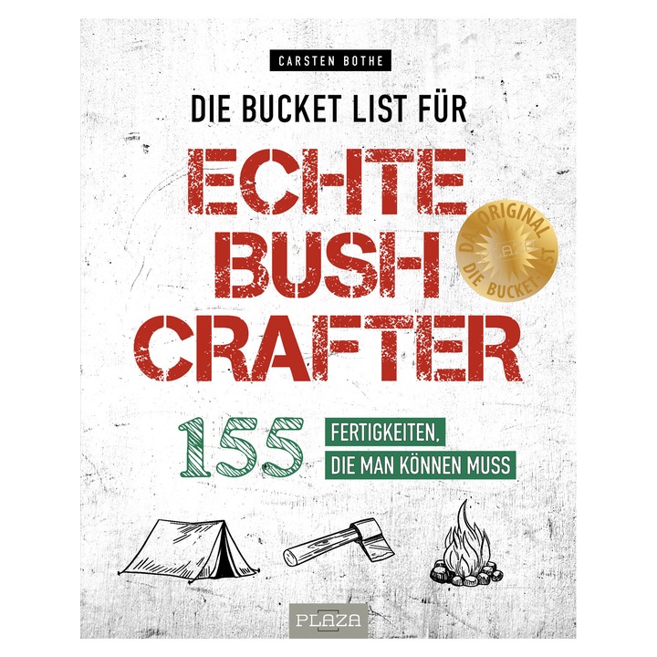 Könyv Die Bucket List für Bushcrafter, Carsten Bothe, 128 oldal, 21x17cm, német