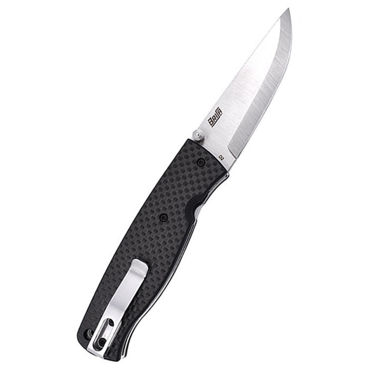 Briceag pliant Brisa Birk 75, carbon, 17.6x7.5cm, 100g