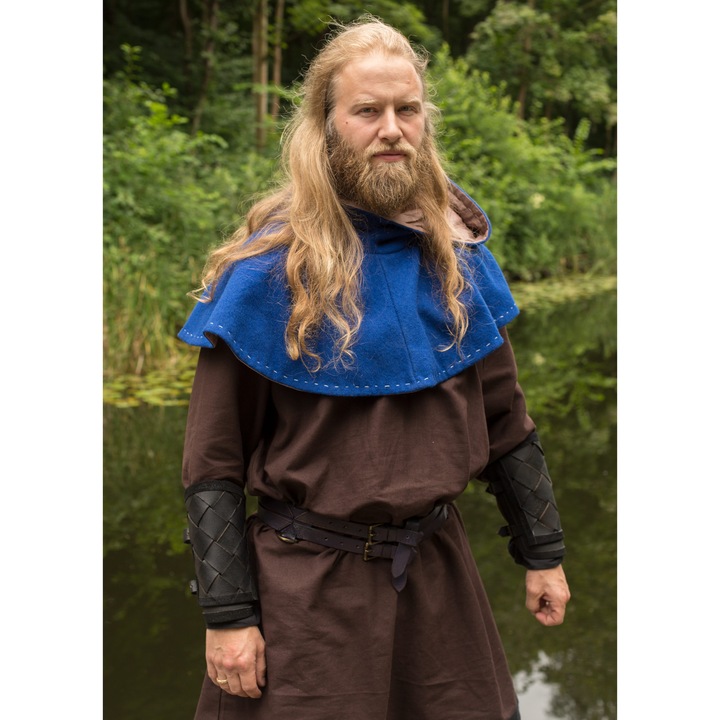 Кожени презрамки за мъже, Epic Armoury, комплект, черни и кафяви, 21-25см x 23см