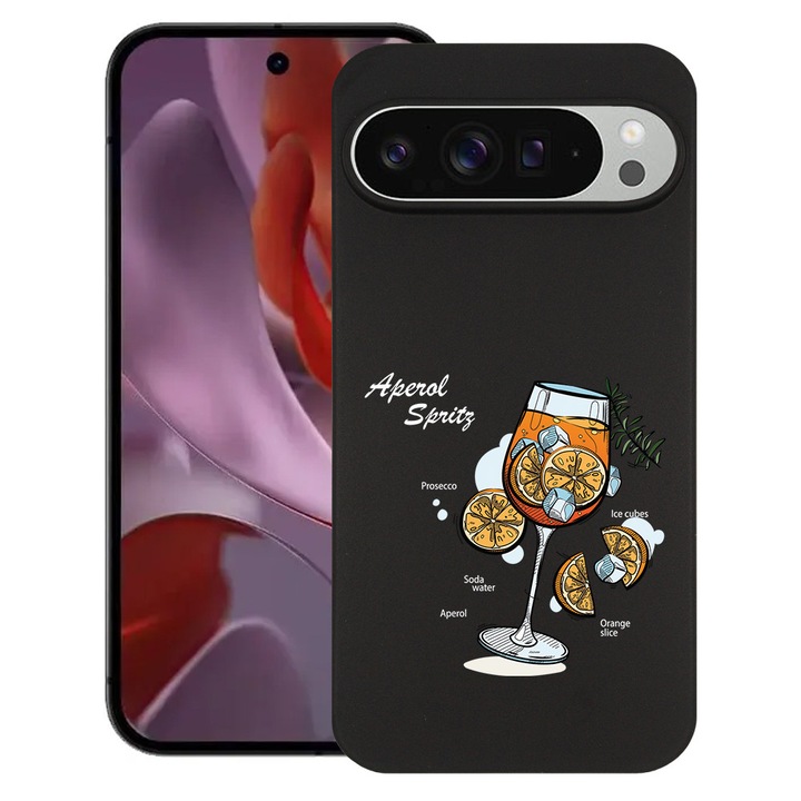 BestCase® Husa Slim Silicon pentru Google Pixel 9 Pro, Aperol Spritz, 1805823 B 1844