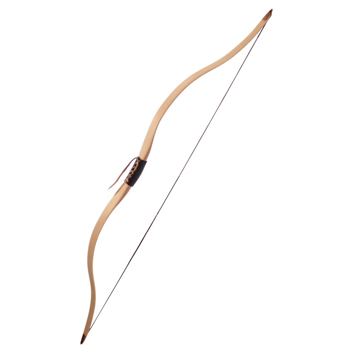 Скитски лък от дърво, Epic Armoury, 145 см, 24-26 либри, с кожена дръжка, пълен комплект