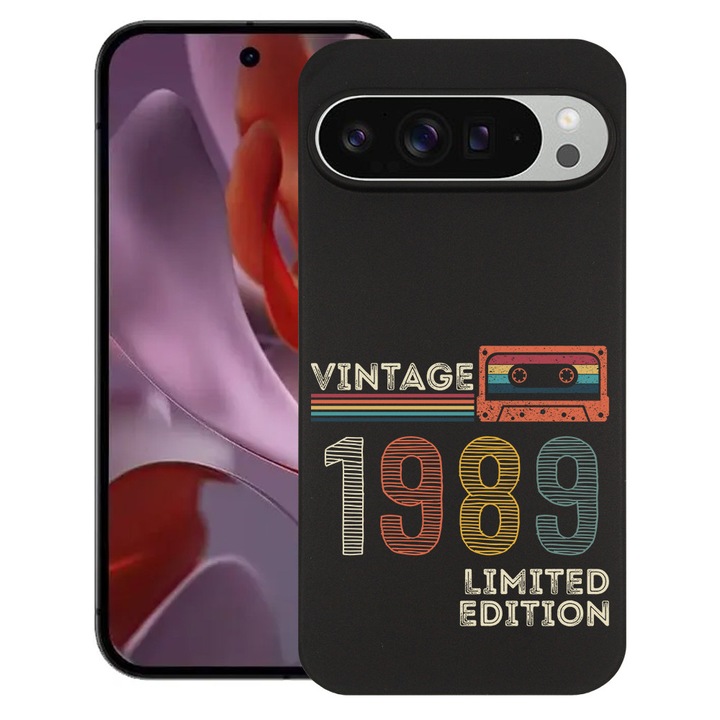 BestCase® Husa Slim Silicon pentru Google Pixel 9, Limited Edition 1989 - Vintage Tape, 1805822 B 1985