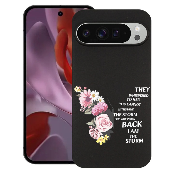 BestCase® Husa Slim Silicon pentru Google Pixel 9 Pro, Eu Sunt Furtuna, 1805823 B 1848