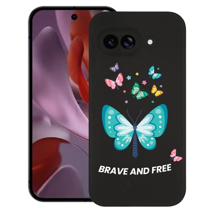 BestCase® Husa Slim Silicon pentru Google Pixel 9a, Butterflies, 1926335 B 1847