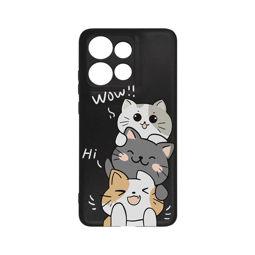 BestCase® Husa Slim Silicon pentru Motorola Edge 50 Neo, Cat Wow, 1908269 B 1855