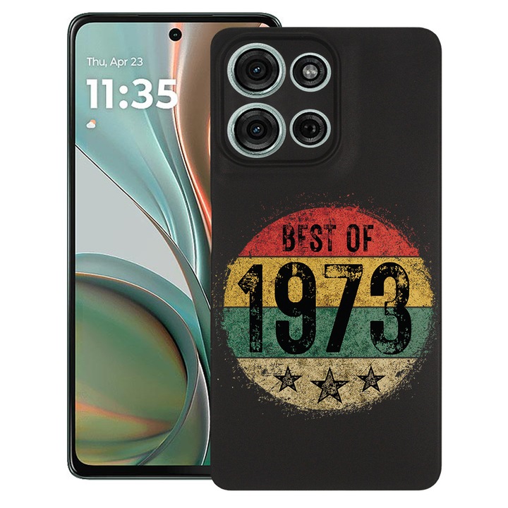 BestCase® Husa Slim Silicon pentru Motorola Moto G75, Best Of 1973, 1926338 B 1906