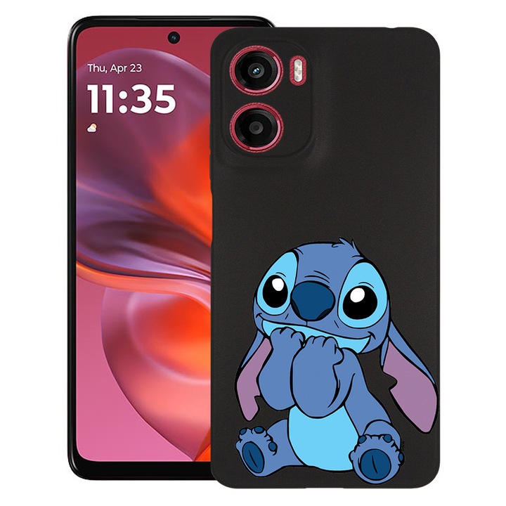BestCase® Husa pentru Motorola Moto G06 cu Design Adorable Stitch, TPU Mat Ultra Slim, 2082906 B 1840