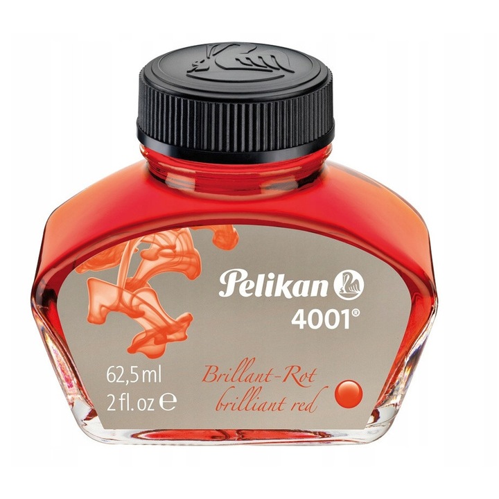 Cerneala Pelikan, rosu, 62.5 ml