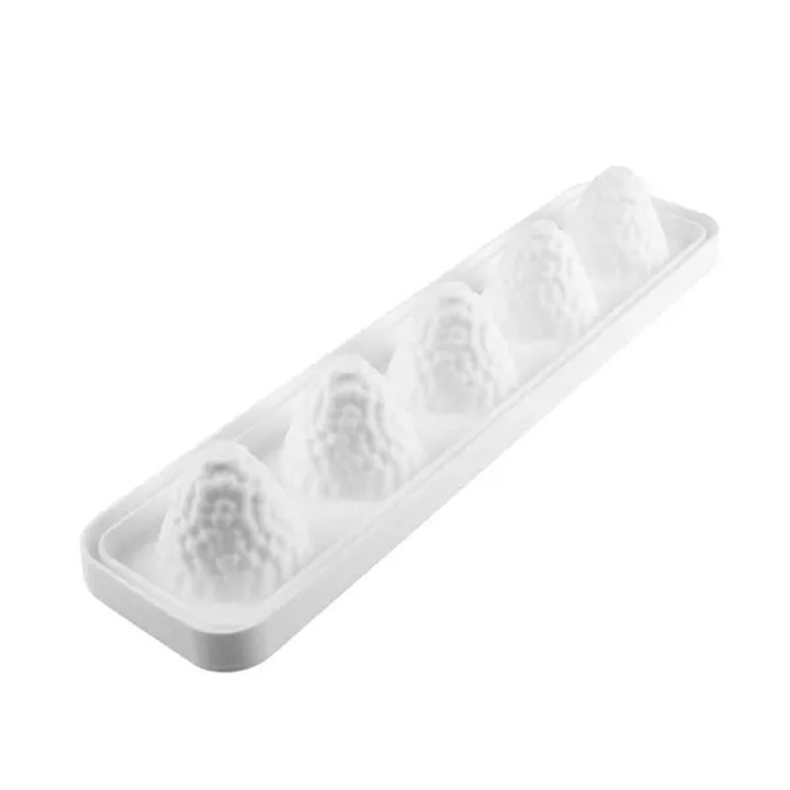 Силиконова форма за 3D плодове, Къпина, Малина от Nicolas Lambert, 5 гнезда, 110 мл, Ø65x67 мм