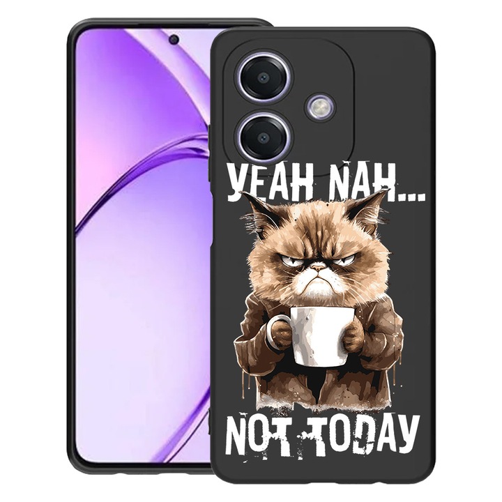 BestCase® Husa Slim Silicon pentru OPPO A60 5G / A40M / A40, Not Today, 1994500 B 1878
