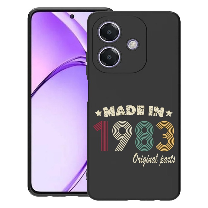 BestCase® Husa Slim Silicon pentru OPPO A60 5G / A40M / A40, Original Parts - Made In 1983, 1994500 B 2000
