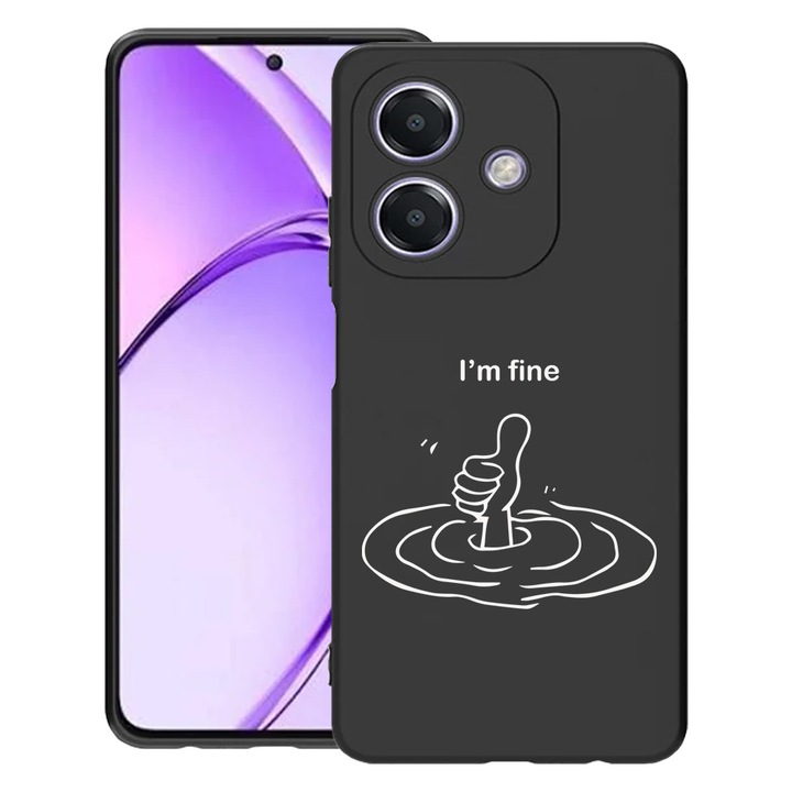 BestCase® Husa Slim Silicon pentru OPPO A60 5G / A40M / A40, I'm Fine, 1994500 B 1867