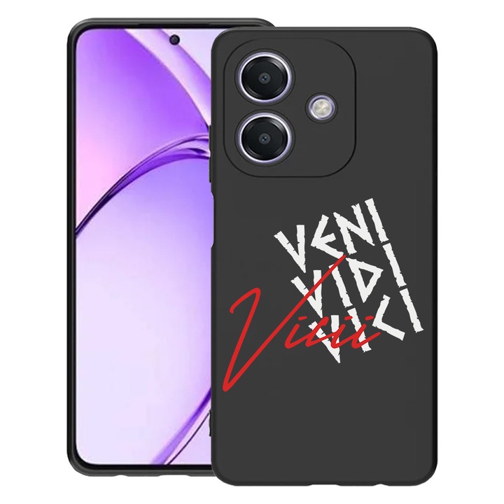 BestCase® Husa Slim Silicon pentru OPPO A60 5G / A40M / A40, Veni Vidi Vici, 1994500 B 1891