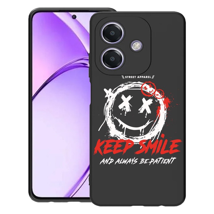 BestCase® Husa Slim Silicon pentru OPPO A60 5G / A40M / A40, Keep Smile, 1994500 B 1870
