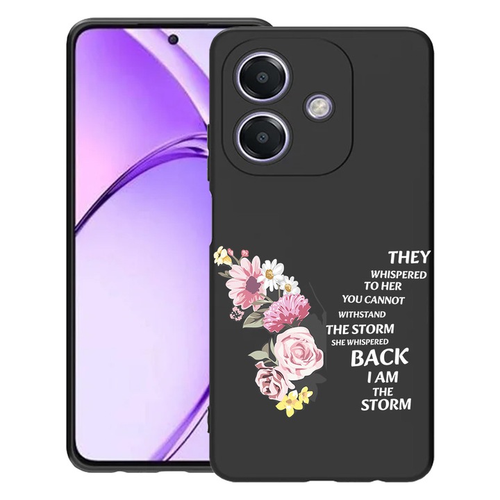 BestCase® Husa Slim Silicon pentru OPPO A40 / A40M / A60 5G, Eu Sunt Furtuna, 1992022 B 1848