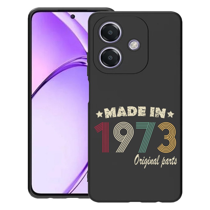 BestCase® Husa Slim Silicon pentru OPPO A60 5G / A40M / A40, Original Parts - Made In 1973, 1994500 B 1990