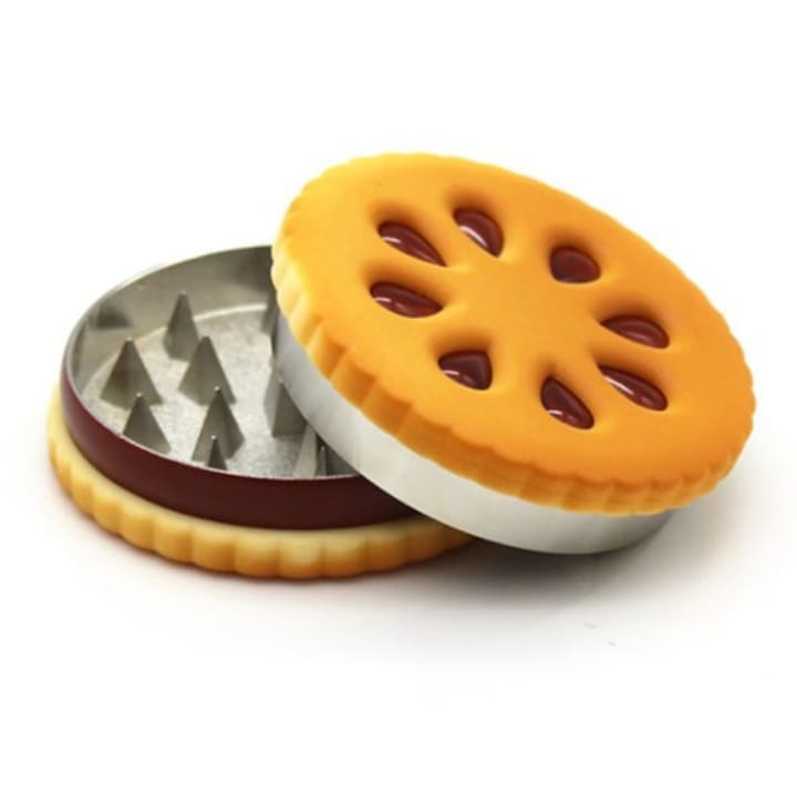 Macinator de ierburi in forma de biscuit, 5.5x1.9cm