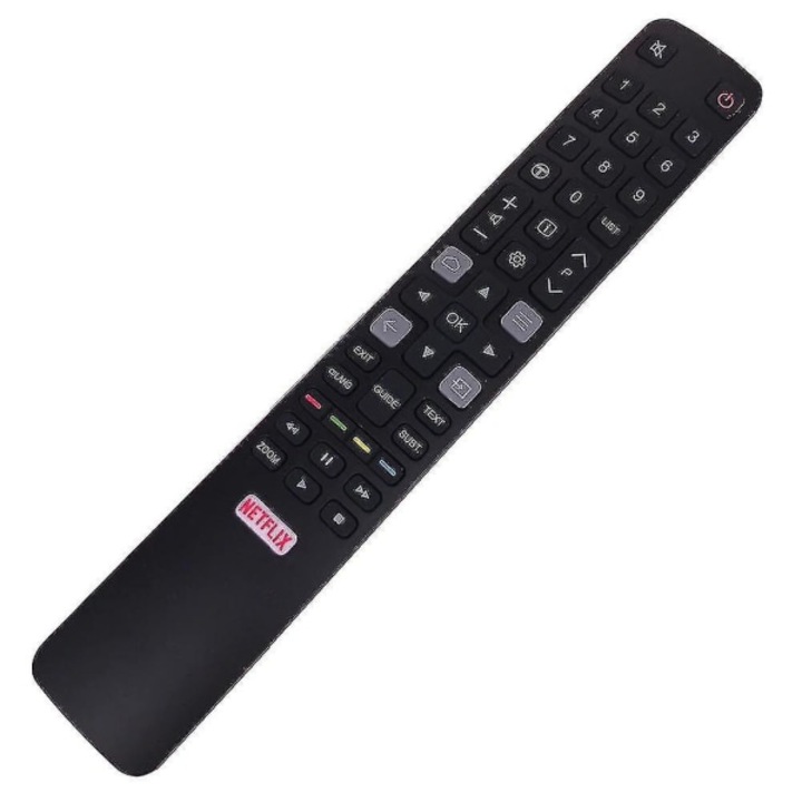 Telecomanda originala pentru TV TCL RC802N, frecventa 433MHz, Negru