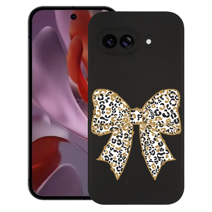 BestCase® Husa Slim Silicon pentru Google Pixel 9a, Leopard Bow, 1926335 B 1873