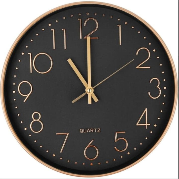 Ceas de perete silentios, modern, simplu, pentru living