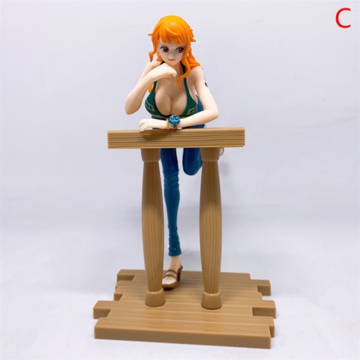 Figurina Anime, One Piece, Nami, 21cm, multicolor
